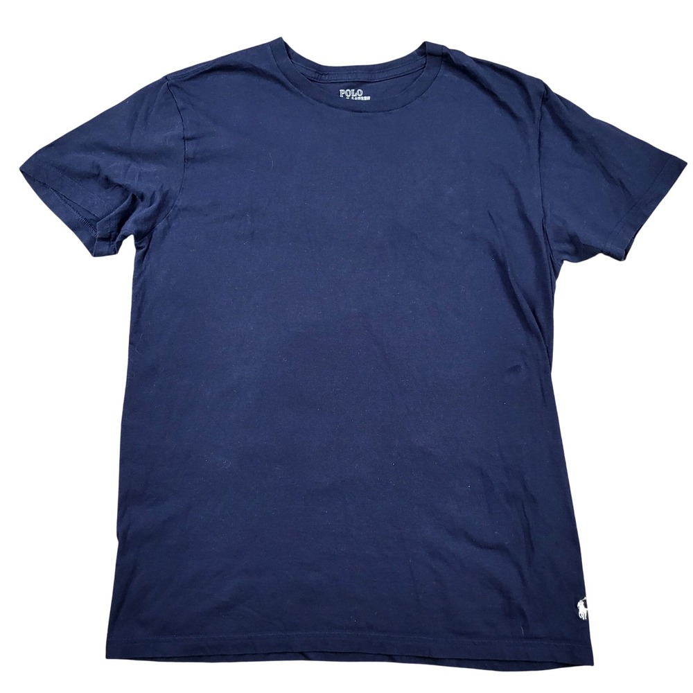 Polo Ralph Lauren Mens Classic Fit Crew Neck T-Shirt Navy Blue Medium